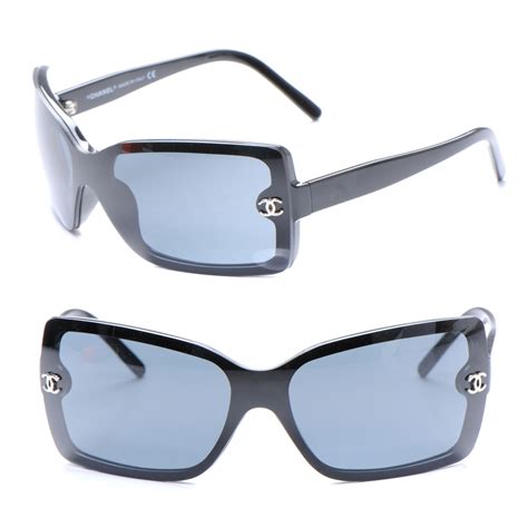 CHANEL CC Logo Sunglasses Clear 5065 Black 